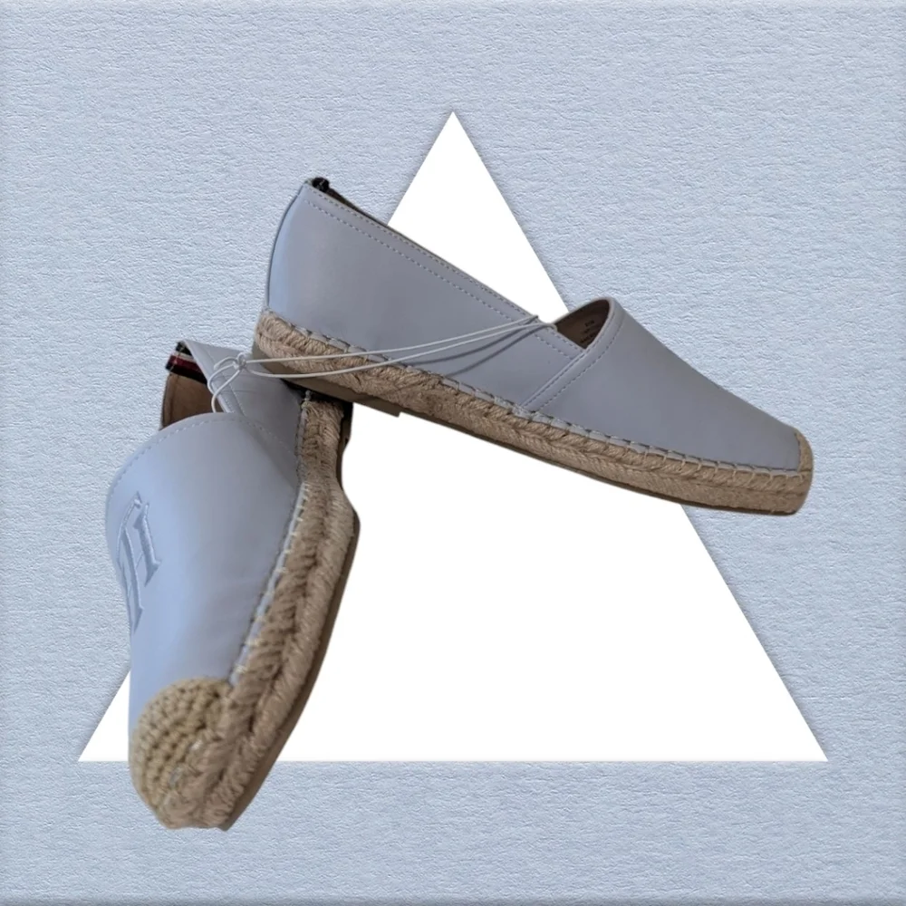 Tommy Hilfiger Light Blue Women's Flat Espadrilles Size Assorted